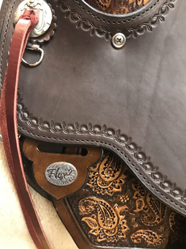 SOLD! Circle Y 1154 Paisley 16" Wide Fit Trail Saddle