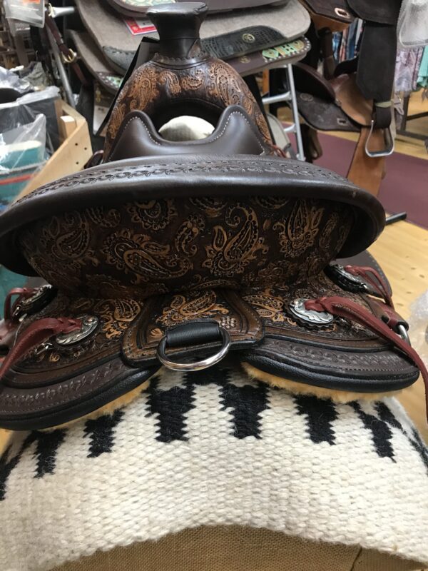 SOLD! Circle Y 1154 Paisley 16" Wide Fit Trail Saddle