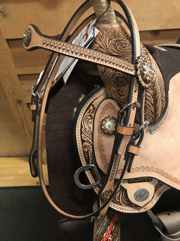 SOLD!  Kelly Kaminski SP1522 Custom Swift 14 1/2" Medium Fit Barrel saddle